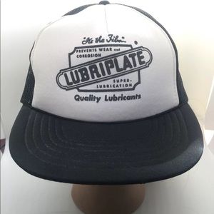 VTG Lubriplate Lubricants Black & White Mesh Hat